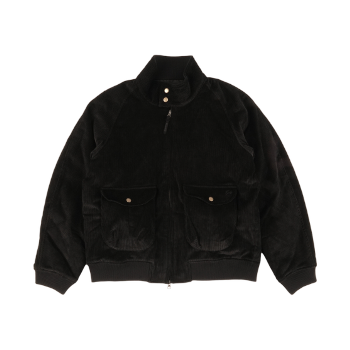 이알티알 프론티어 코듀로이 해링턴 자켓 블랙(ERTR Frontier Corduroy Harrington Jacket Black)