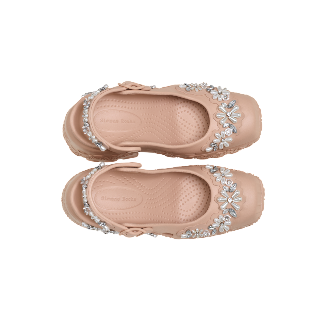 (W) 크록스 x 시몬 로샤 발레리나 플랫폼 클로그 핑크 카라멜((W) Crocs x Simone Rocha Ballerina Platform Clog Pink Caramel) - 2