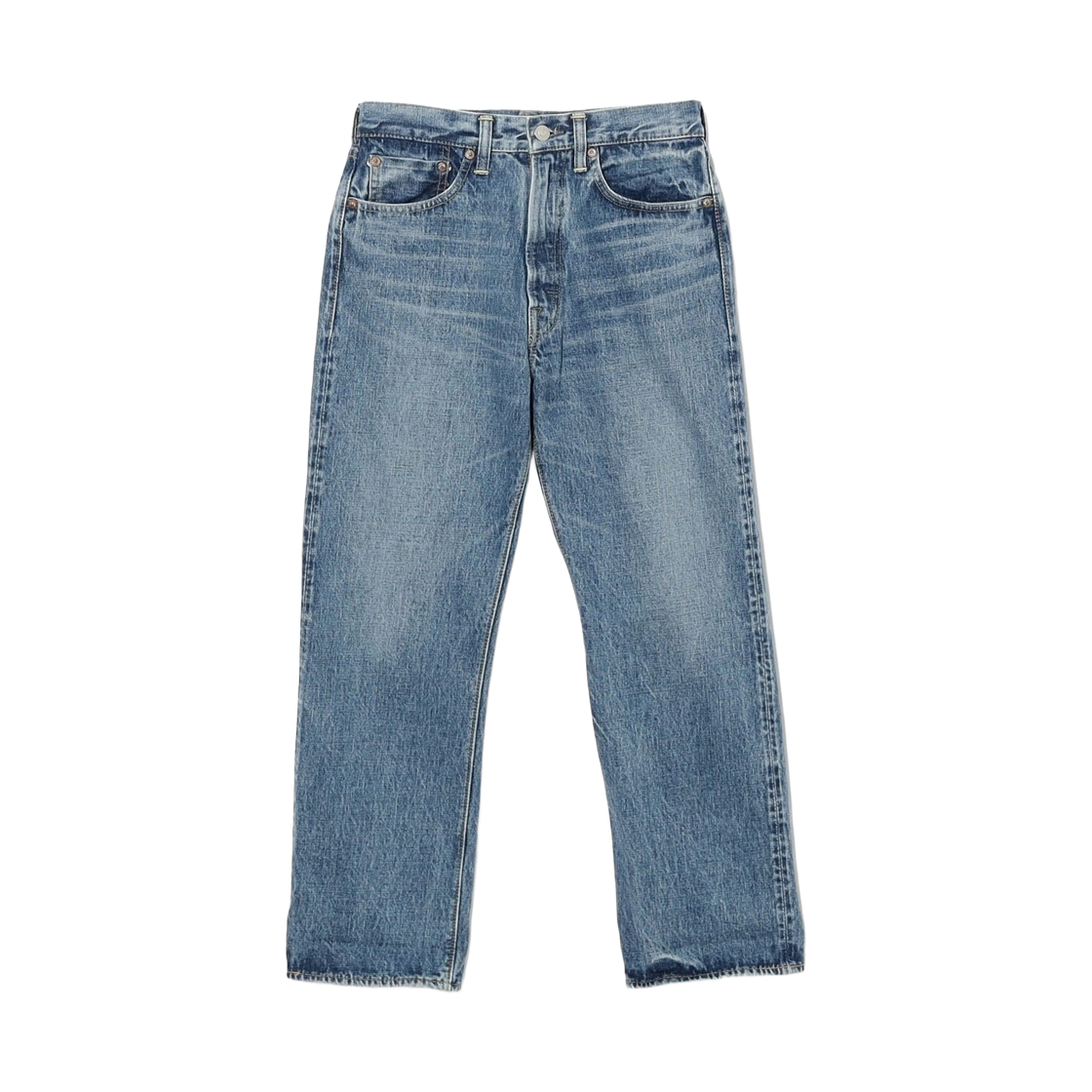 (W) 빔즈 보이 x 오어슬로우 No. 8 데님 인디고((W) Beams Boy x Orslow No. 8 Denim Indigo) - 1