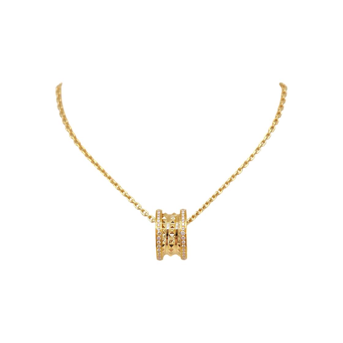 불가리 비제로원 락 파베 네크리스 로즈골드 360248(Bulgari B.Zero1 Rock Pave Necklace Rose Gold 360248) - 1