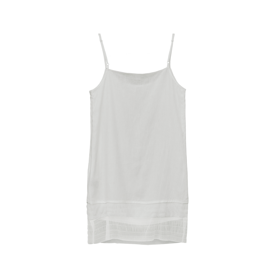 폴리테루 우먼 시어 레이어 드레스 아이보리(Polyteru Women Sheer Layer Dress Ivory) - 2