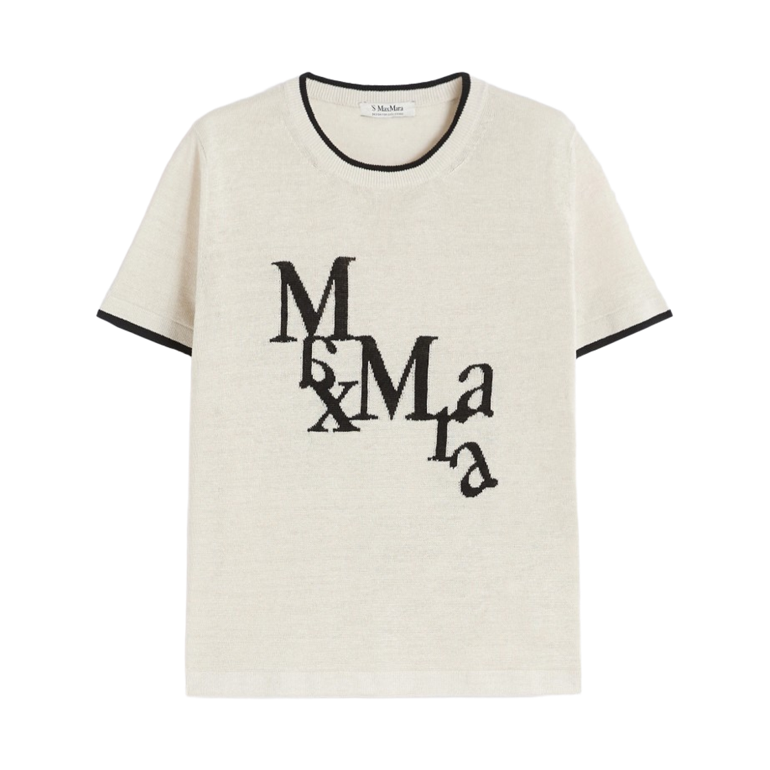 (W) S 막스마라 노르디카 린넨 스웨터 화이트((W) S Max Mara Nordica Linen Sweater White)
