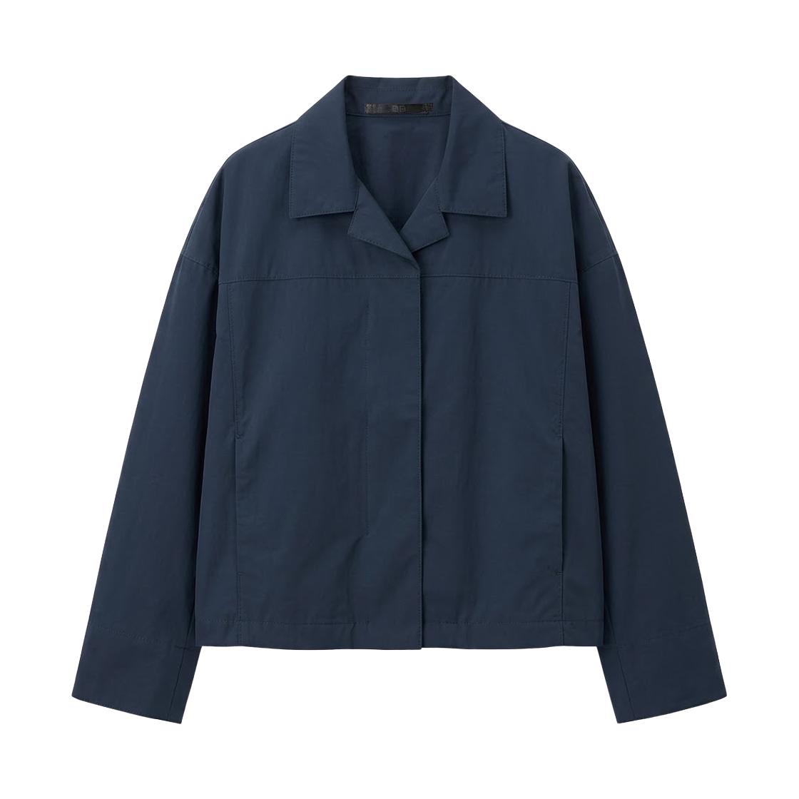 483810-69 (W) Uniqlo Open Collar Short Jacket Navy