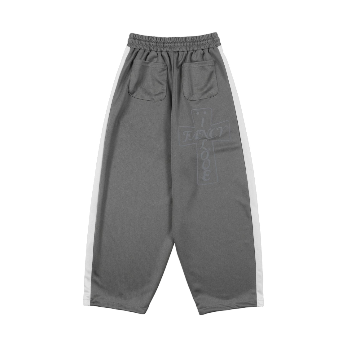 (W) 팬시 클럽 프로스 글로시 트랙팬츠 카키((W) Fancy Club Pros Glossy Track Pants Khaki) - 2