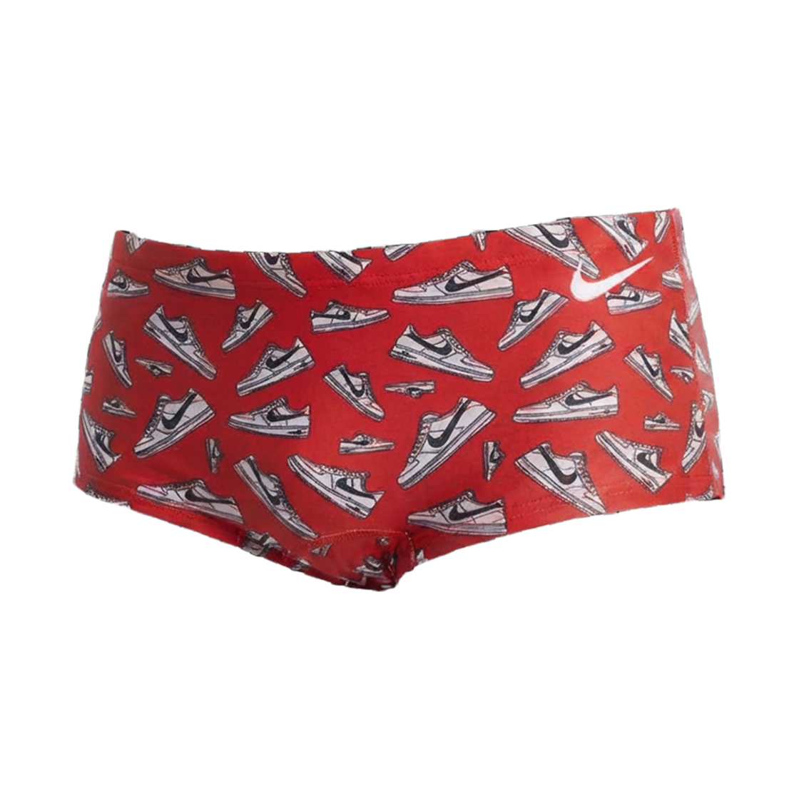 NESSF023-614 Nike Swim Tossed Sneakers Square Leg Brief University Red