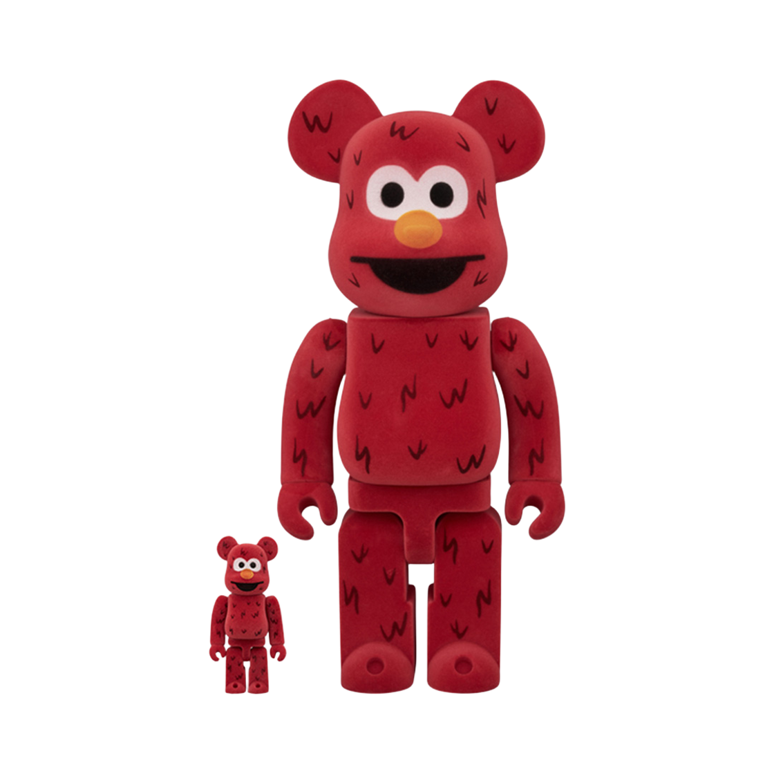 킨키로봇 400%+100% 베어브릭 엘모 플로키 버전 (2605003)(KINKIROBOT 400%+100% Bearbrick Elmo Flocky Ver.(2605003))