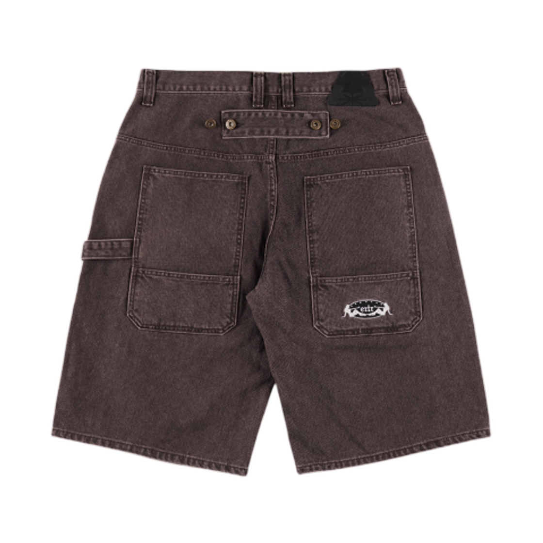 이알티알 카펜터 버클 버뮤다 데님 팬츠 브라운(ERTR Carpenter Buckle Bermuda Denim Pants Brown) - 2