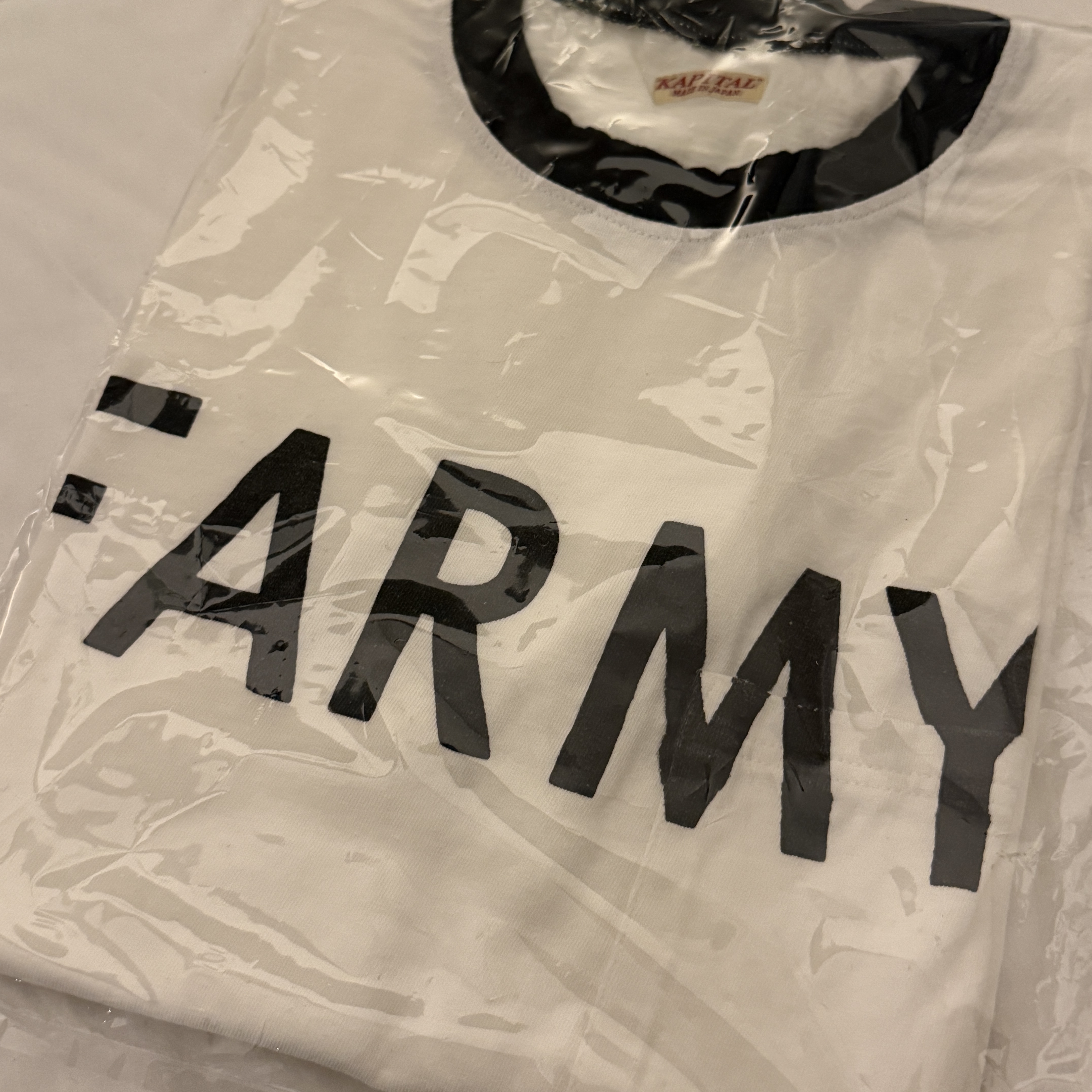 Kapital 18.5 Tenjiku Ringer Pocket T-Shirt Farmy White 착용 스타일