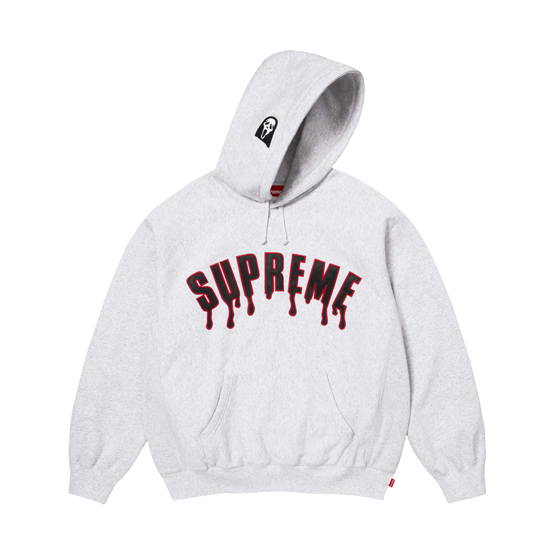 슈프림 고스트페이스 아크 후드 스웨트셔츠 애쉬 그레이 - 26SS(Supreme Ghostface Arc Hooded Sweatshirt Ash Grey - 26SS) - 1