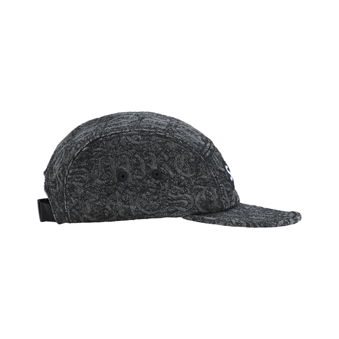 슈프림 스티치드 올드 잉글리쉬 데님 캠프캡 블랙 - 26SS(Supreme Stitched Old English Denim Camp Cap Black - 26SS) - 2