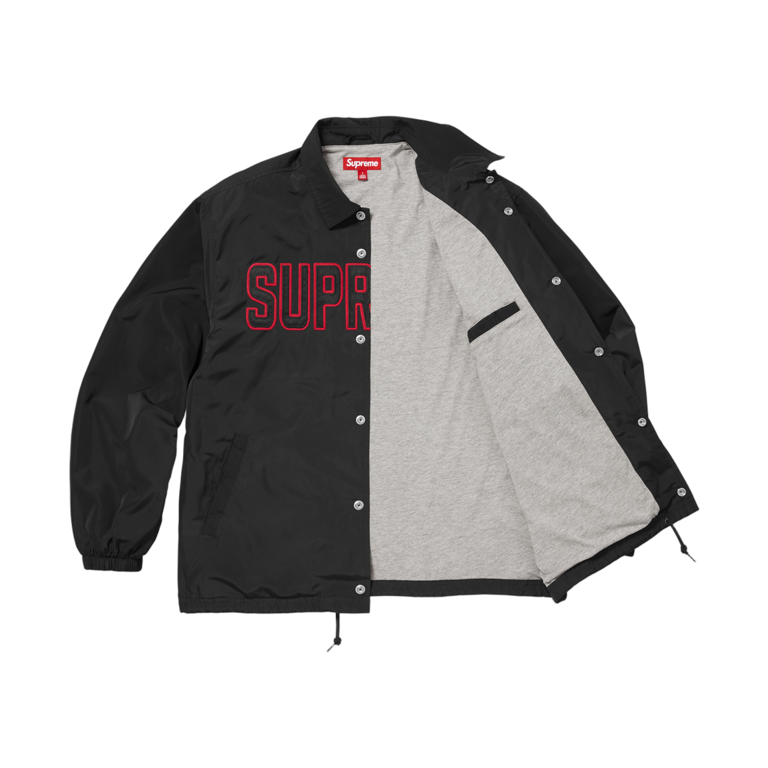 슈프림 스펠아웃 코치 자켓 블랙 - 26SS(Supreme Spellout Coaches Jacket Black - 26SS) - 3