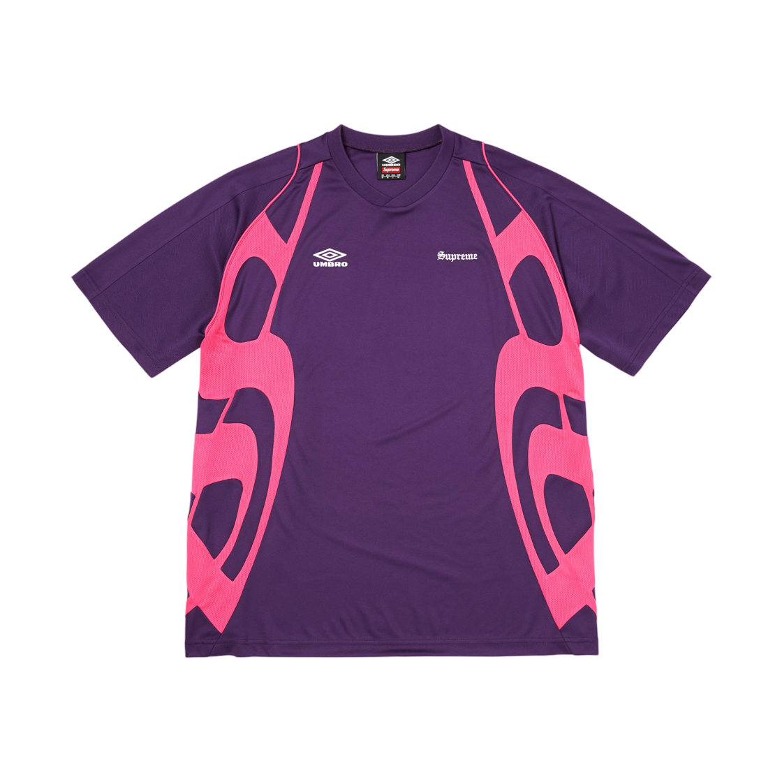 - Supreme x Umbro Old English Soccer Jersey Purple - 26SS