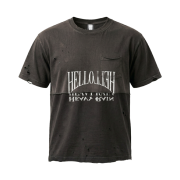 Heavy Rain Lyered Patch T-Shirt Black