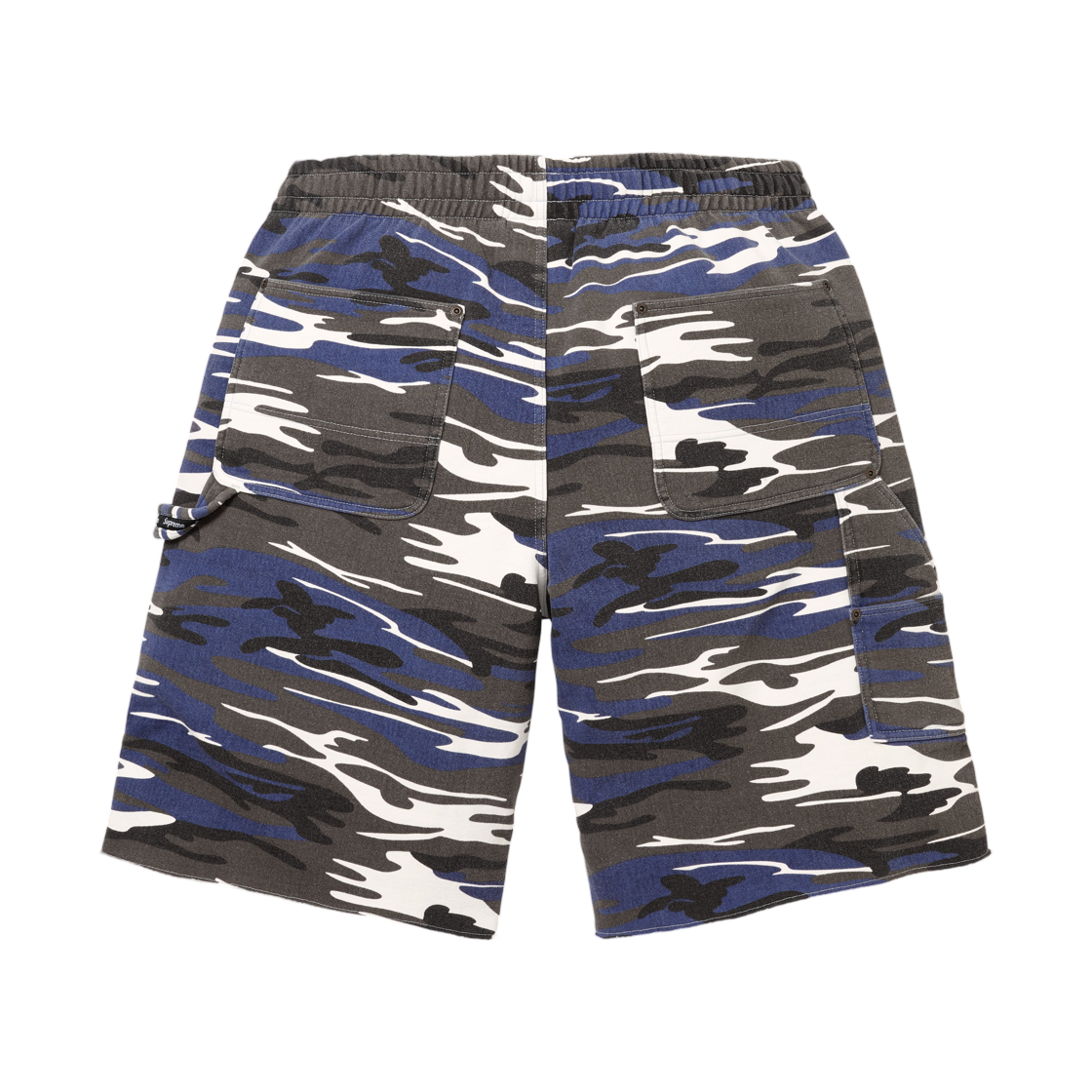 슈프림 더블 니 페인터 스웨트쇼츠 블루 카모 - 26SS(Supreme Double Knee Painter Sweatshort Blue Camo - 26SS) - 2