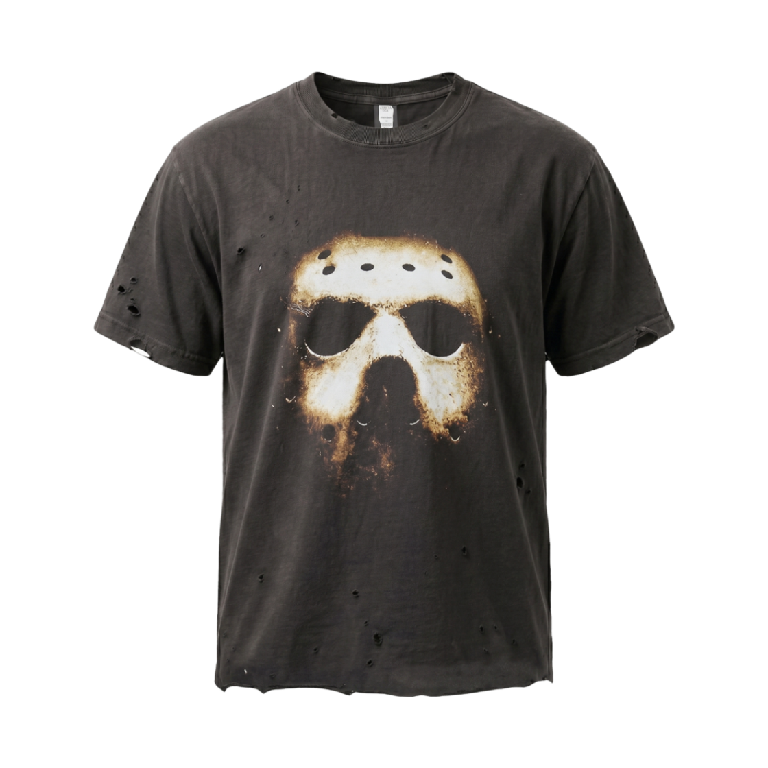 헤비레인 마스크 프린팅 티셔츠 블랙(Heavy Rain Mask Printing T-Shirt Black) - 1