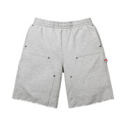 Supreme Double Knee Painter Sweatshort Heather Grey - 26SS