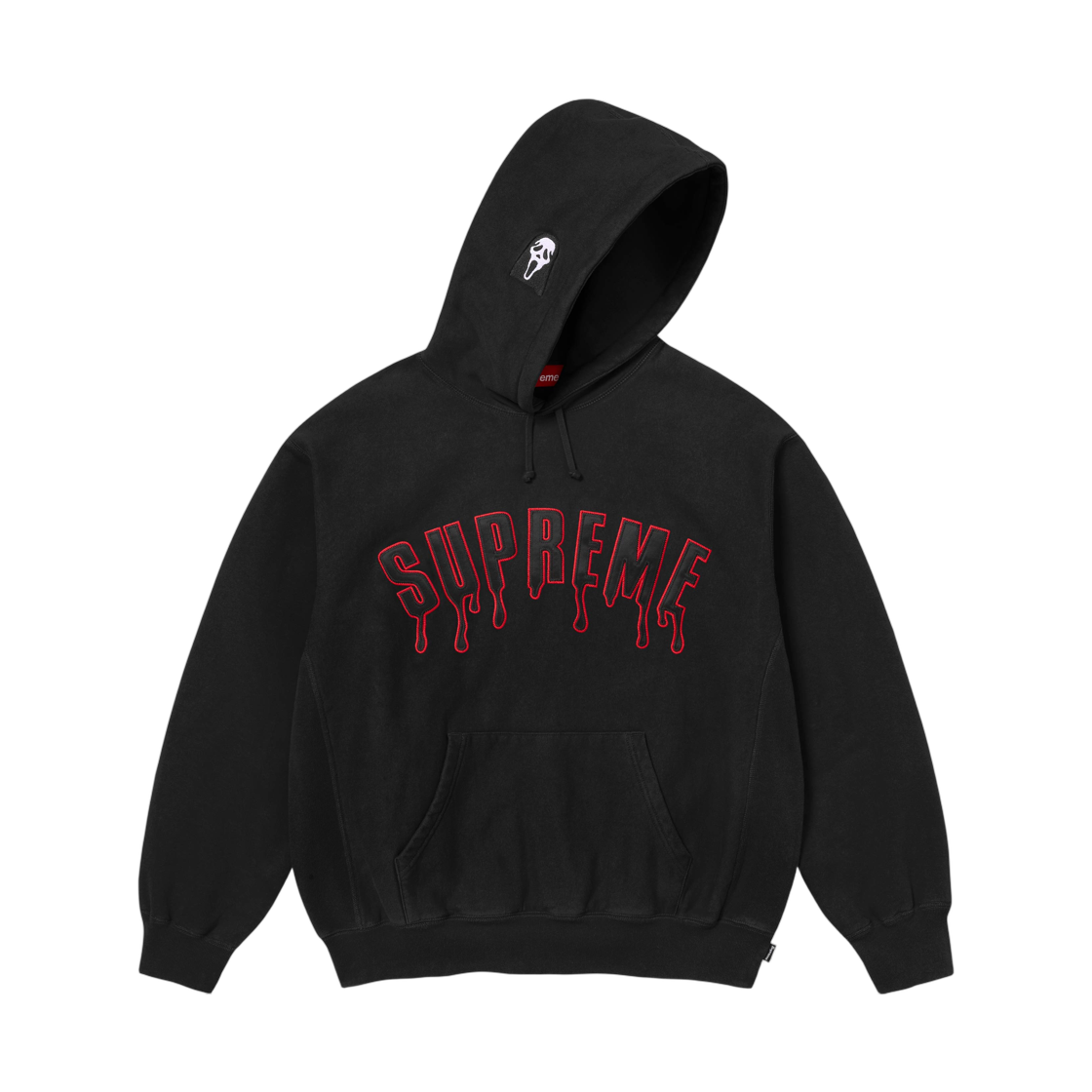 슈프림 고스트페이스 아크 후드 스웨트셔츠 블랙 - 26SS(Supreme Ghostface Arc Hooded Sweatshirt Black - 26SS)