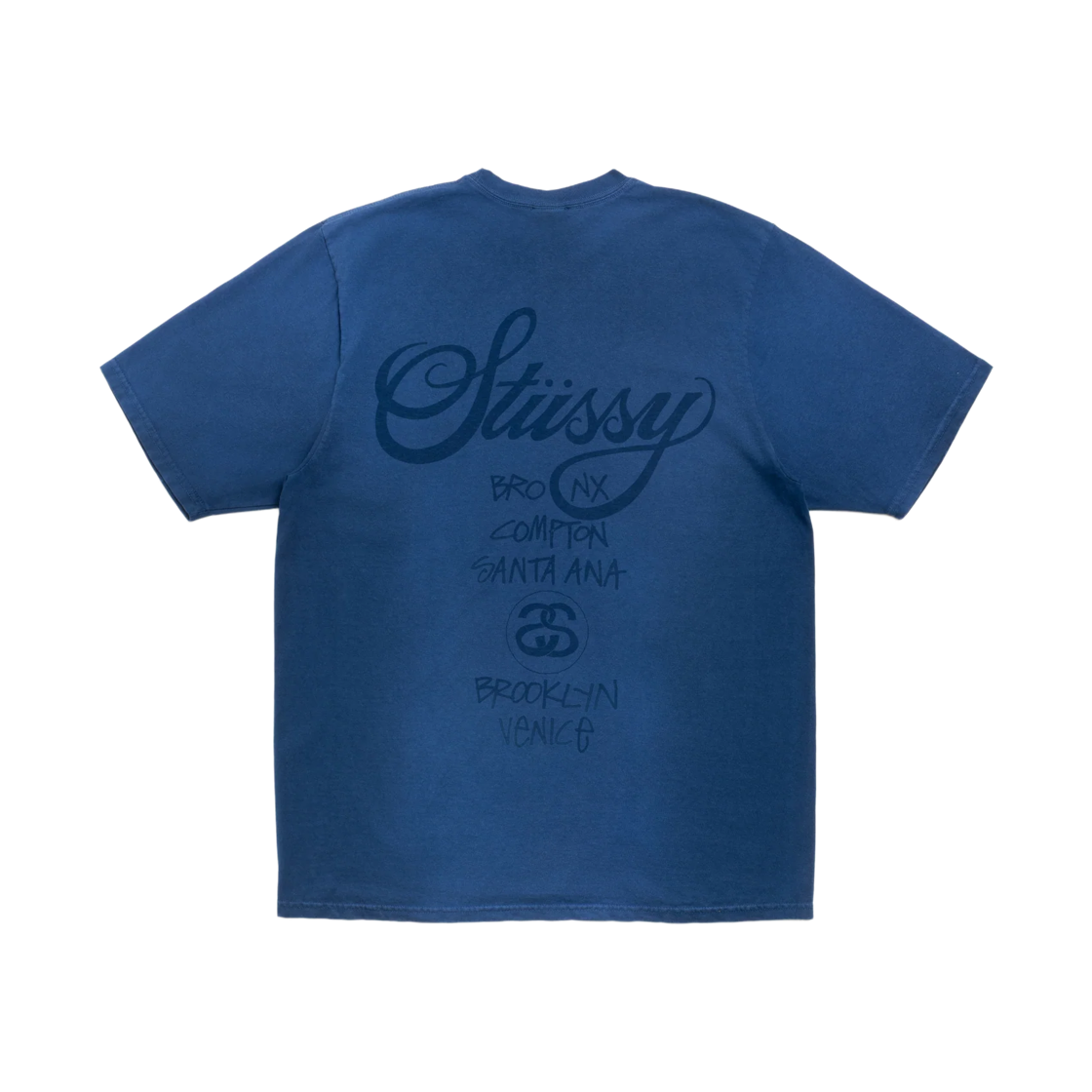 스투시 월드 투어 티셔츠 썬 페이디드 네이비(Stussy World Tour T-Shirt Sun Faded Navy) - 2
