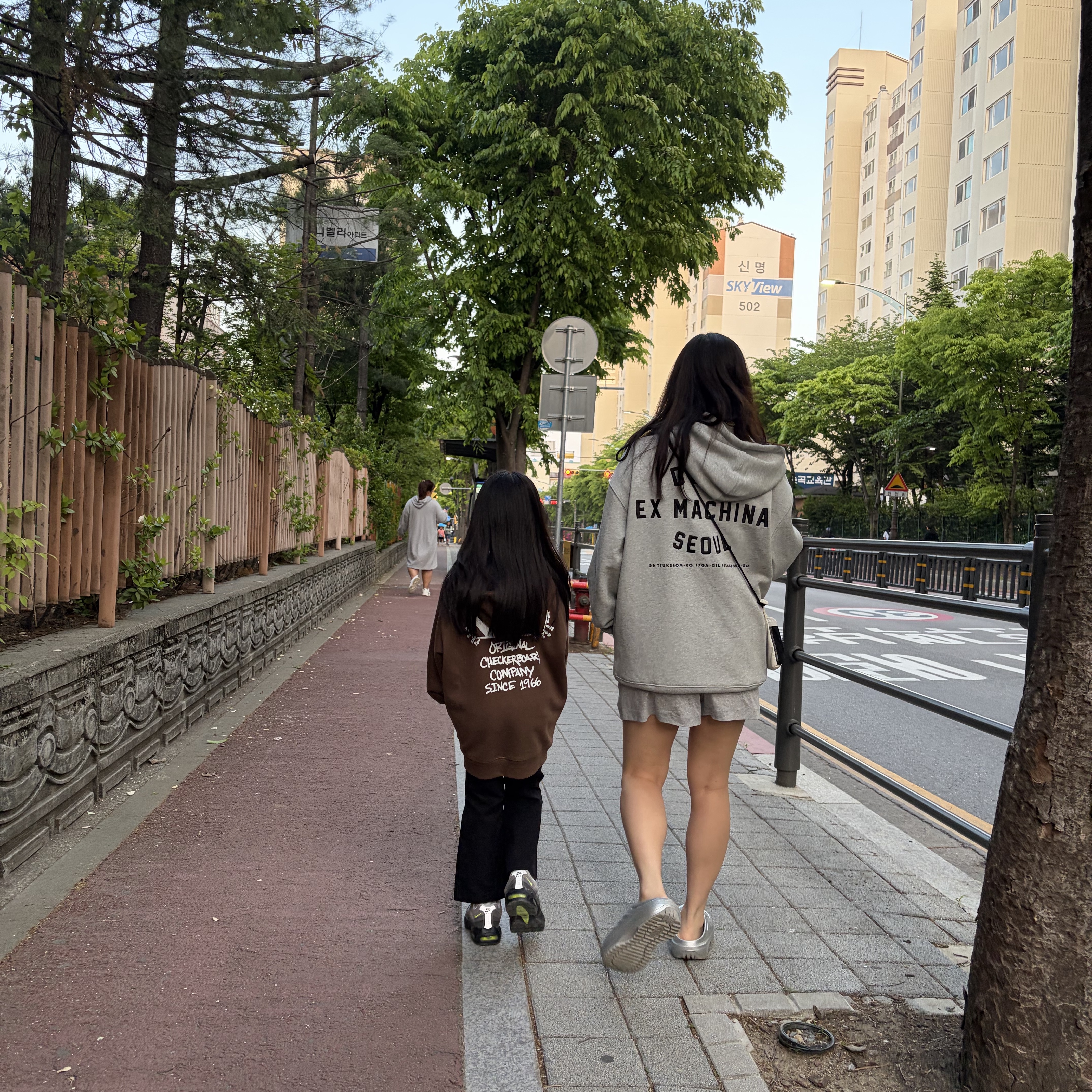 Deus Ex Machina College Address Hoodie Zip Up M Grey 착용 스타일