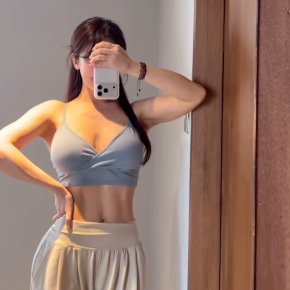 DHYANI Prana Wrap Bra 2colors 착용 스타일