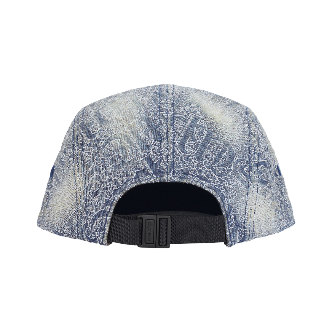 슈프림 스티치드 올드 잉글리쉬 데님 캠프캡 블루 - 26SS(Supreme Stitched Old English Denim Camp Cap Blue - 26SS) - 3