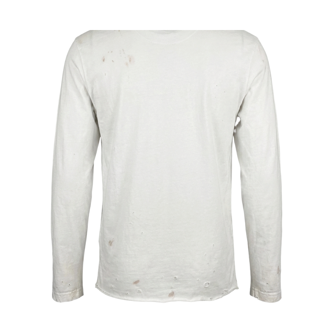 헤비레인 로고 디스트레스드 크롭 롱 슬리브 크림(Heavy Rain Logo Distressed Cropped Long Sleeve Cream) - 4