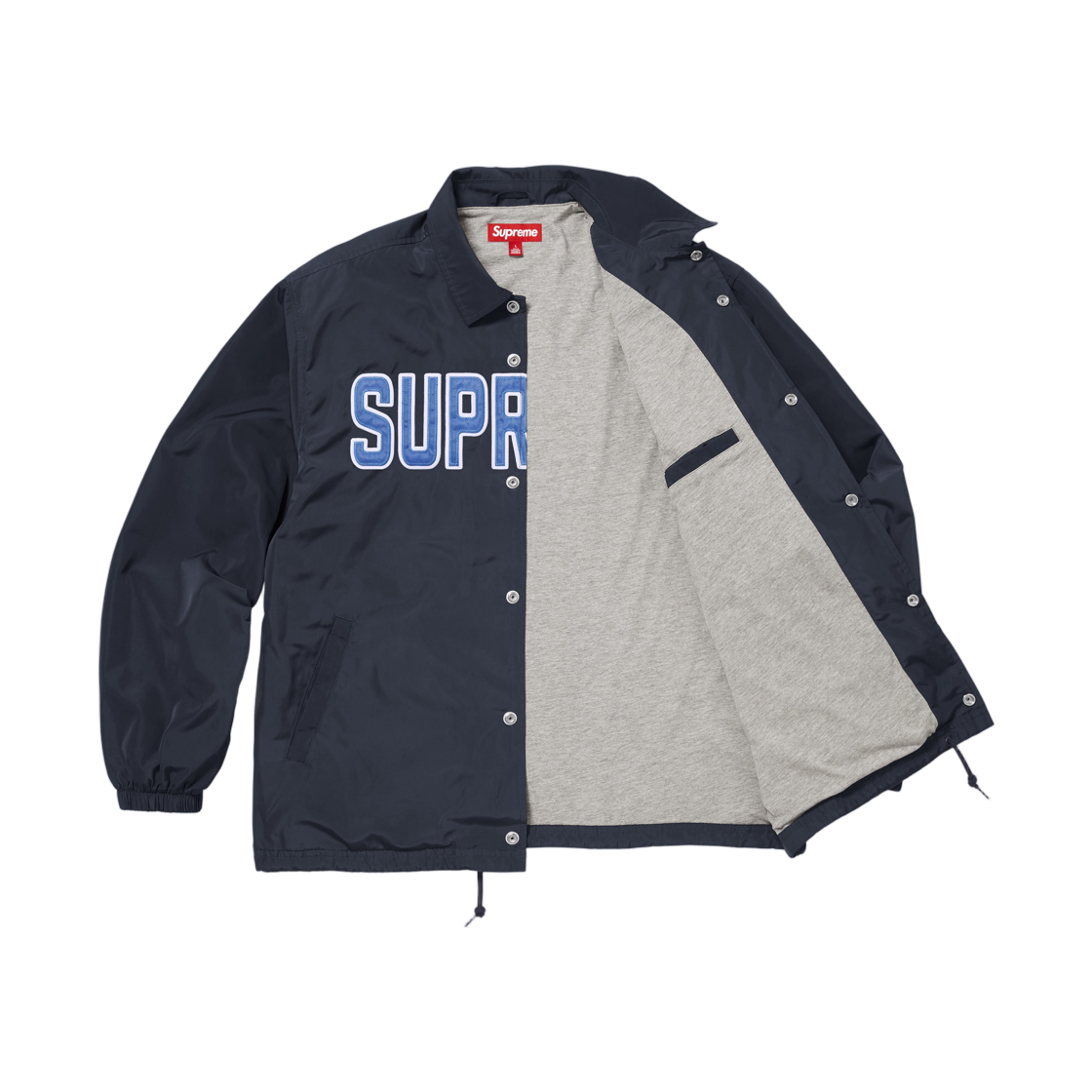 슈프림 스펠아웃 코치 자켓 네이비 - 26SS(Supreme Spellout Coaches Jacket Navy - 26SS) - 3