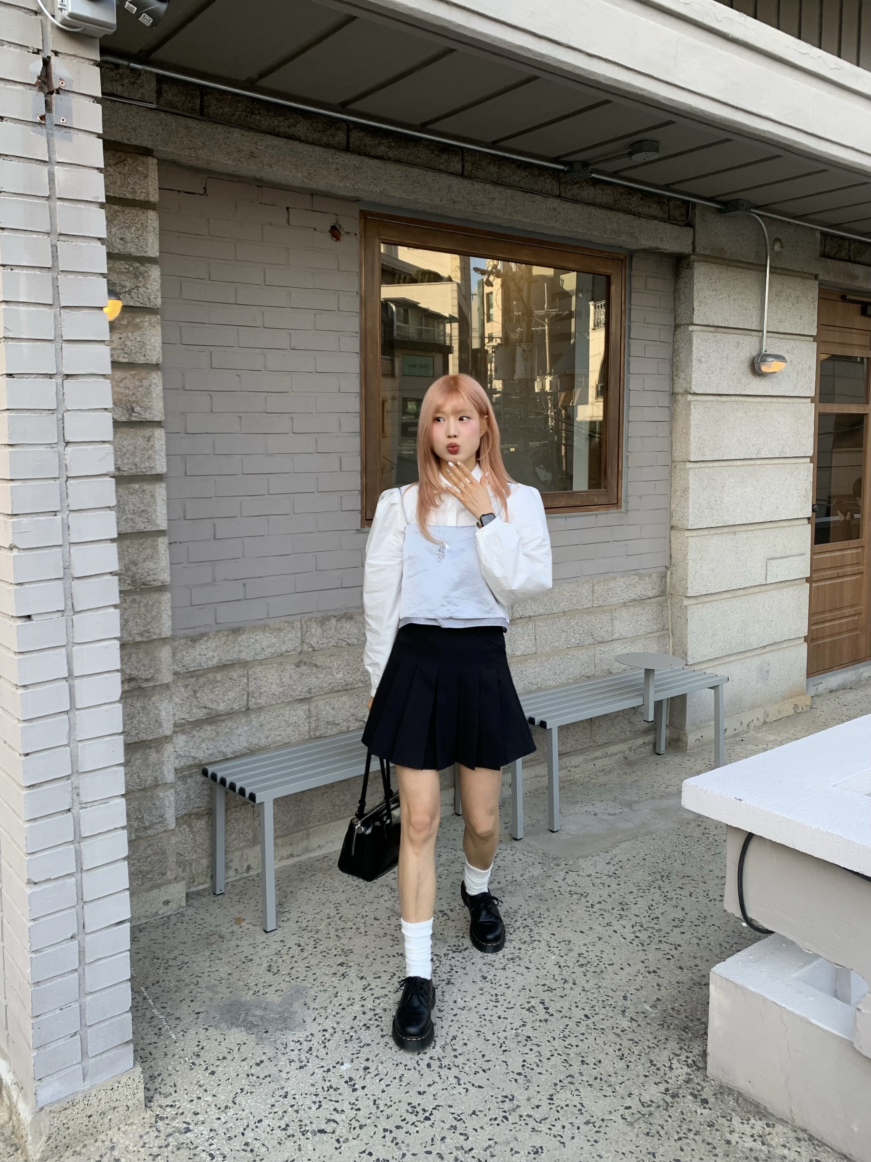 Dr. Martens 1461 Bex Black 착용 스타일 - 6