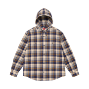 Supreme Hooded Flannel Shirt Brown - 26SS