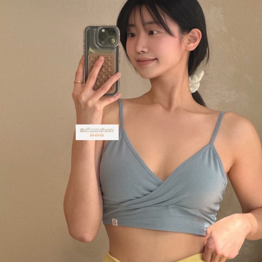 DHYANI Prana Wrap Bra 2colors 착용 스타일