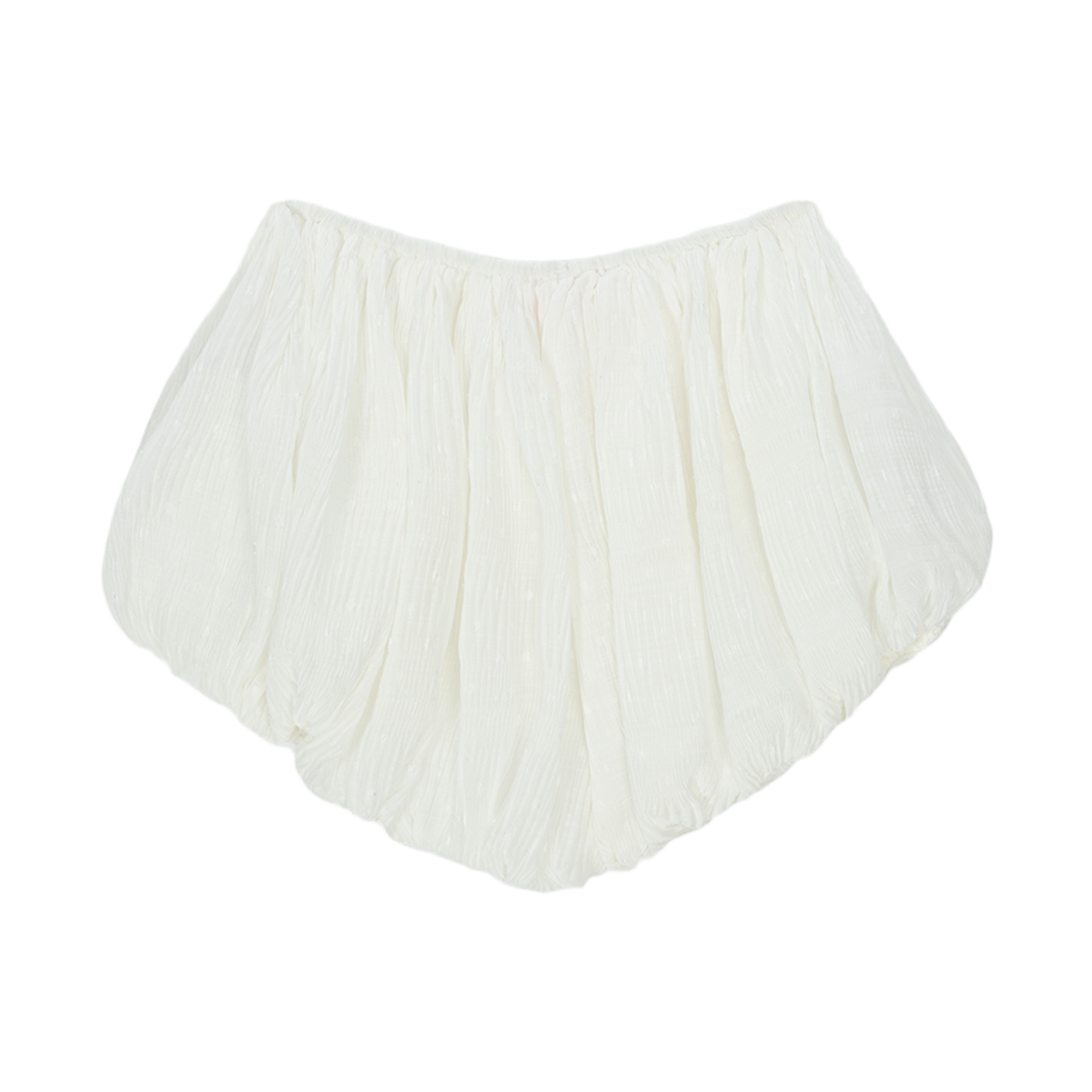 하이타이드 프랭키 플리츠 벌룬 숏츠 화이트(HIGHTIDE FRANKIE Pleated Balloon Shorts White) - 2