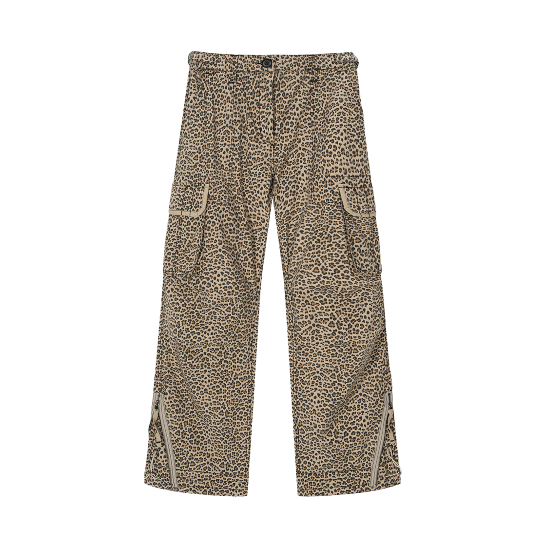 HF26APT012LP HIGHTIDE FRANKIE Lightweight Coated Cargo Pants Leopard