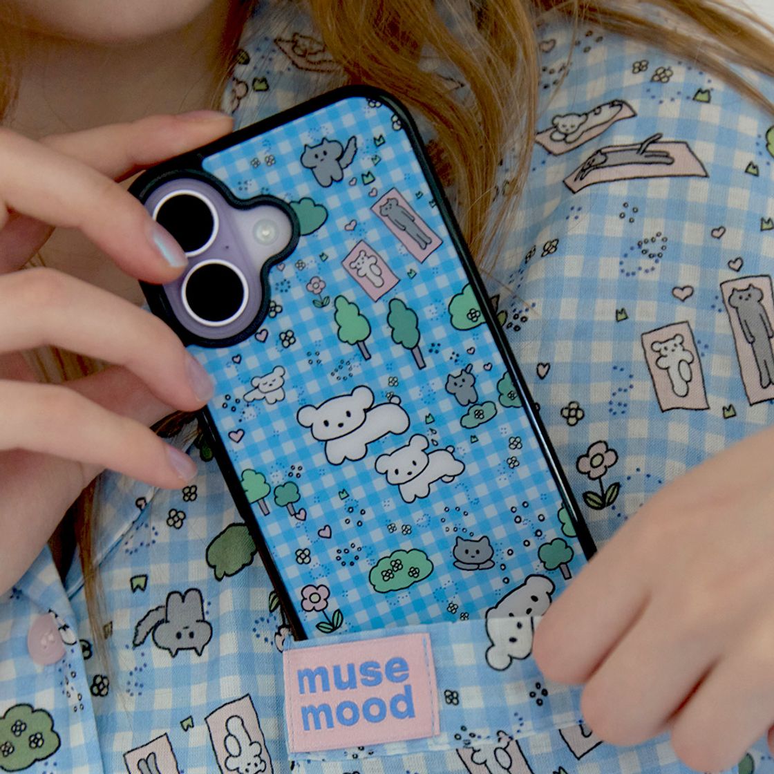 뮤즈무드 요가 도그 에폭시 휴대폰 케이스(Musemood Yoga Dog Epoxy Phone Case) - 2