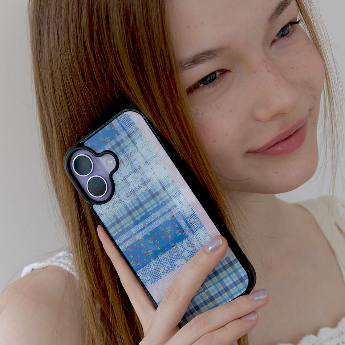 뮤즈무드 베리 레이스 에폭시 휴대폰 케이스(Musemood Berry Lace Epoxy Phone Case) - 3