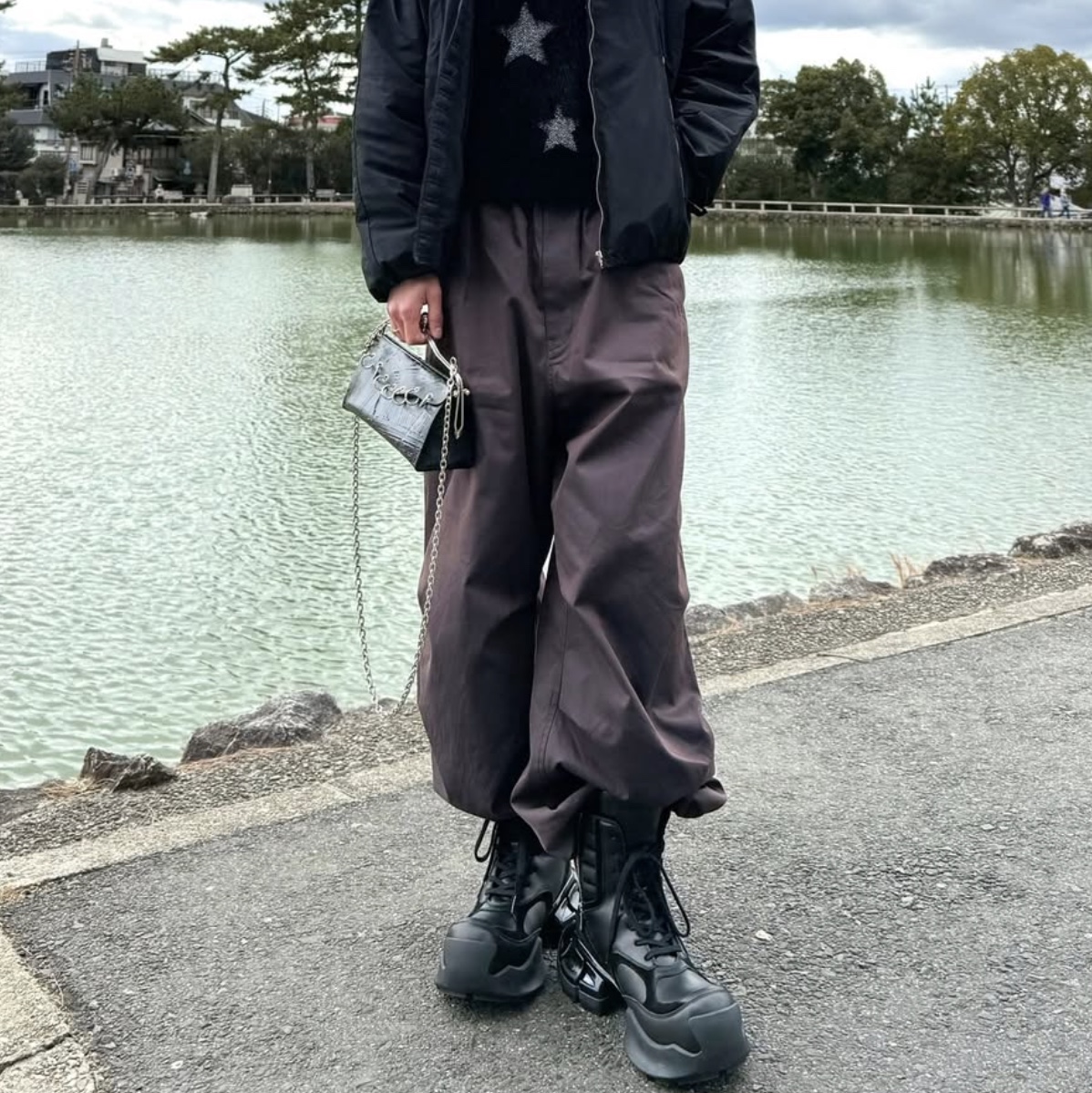 Remagine The Core Boots High Top Black 착용 스타일