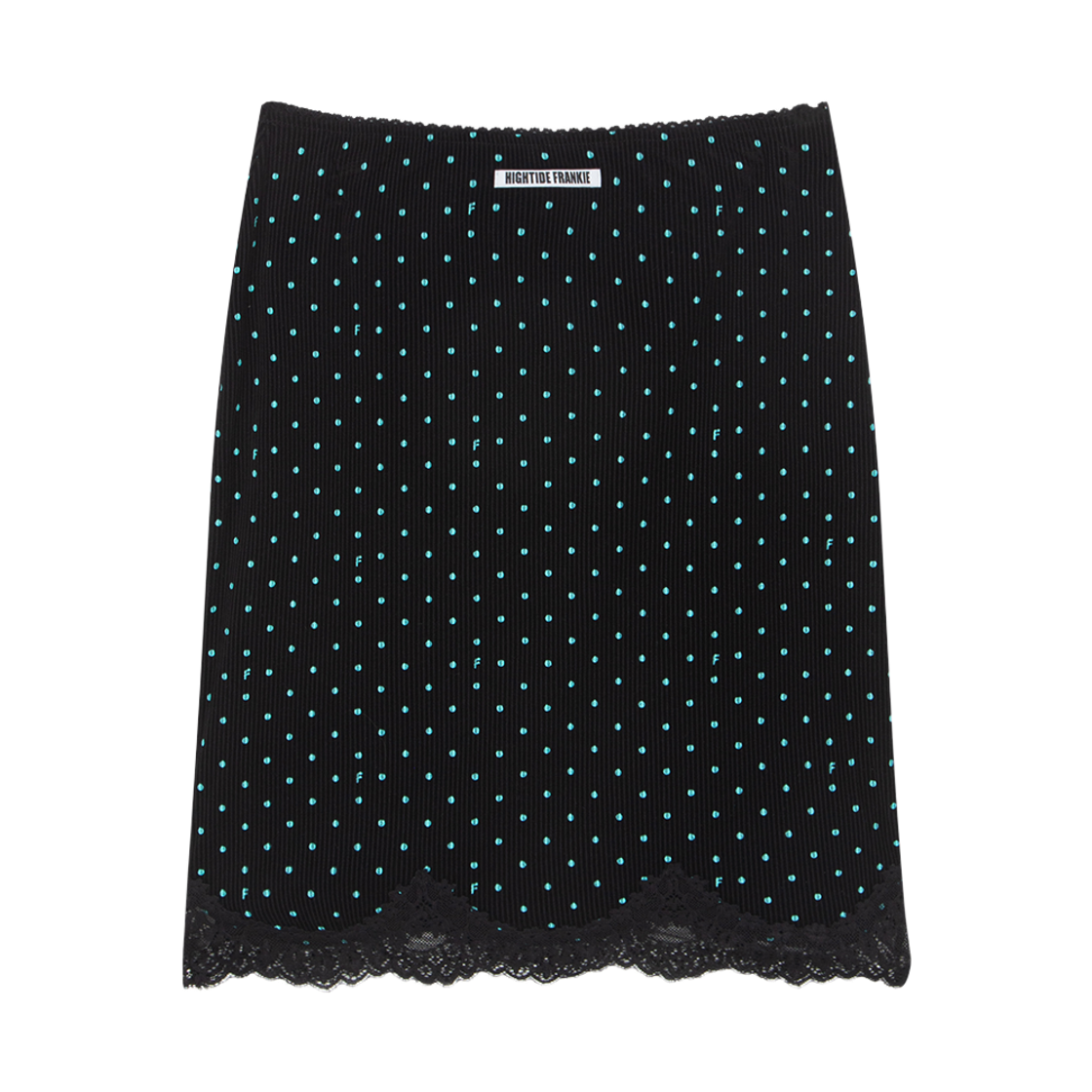 하이타이드 프랭키 레이스 리본 미디 스커트 블랙(Hightide Frankie Lace Ribbon Midi Skirt Black) - 2