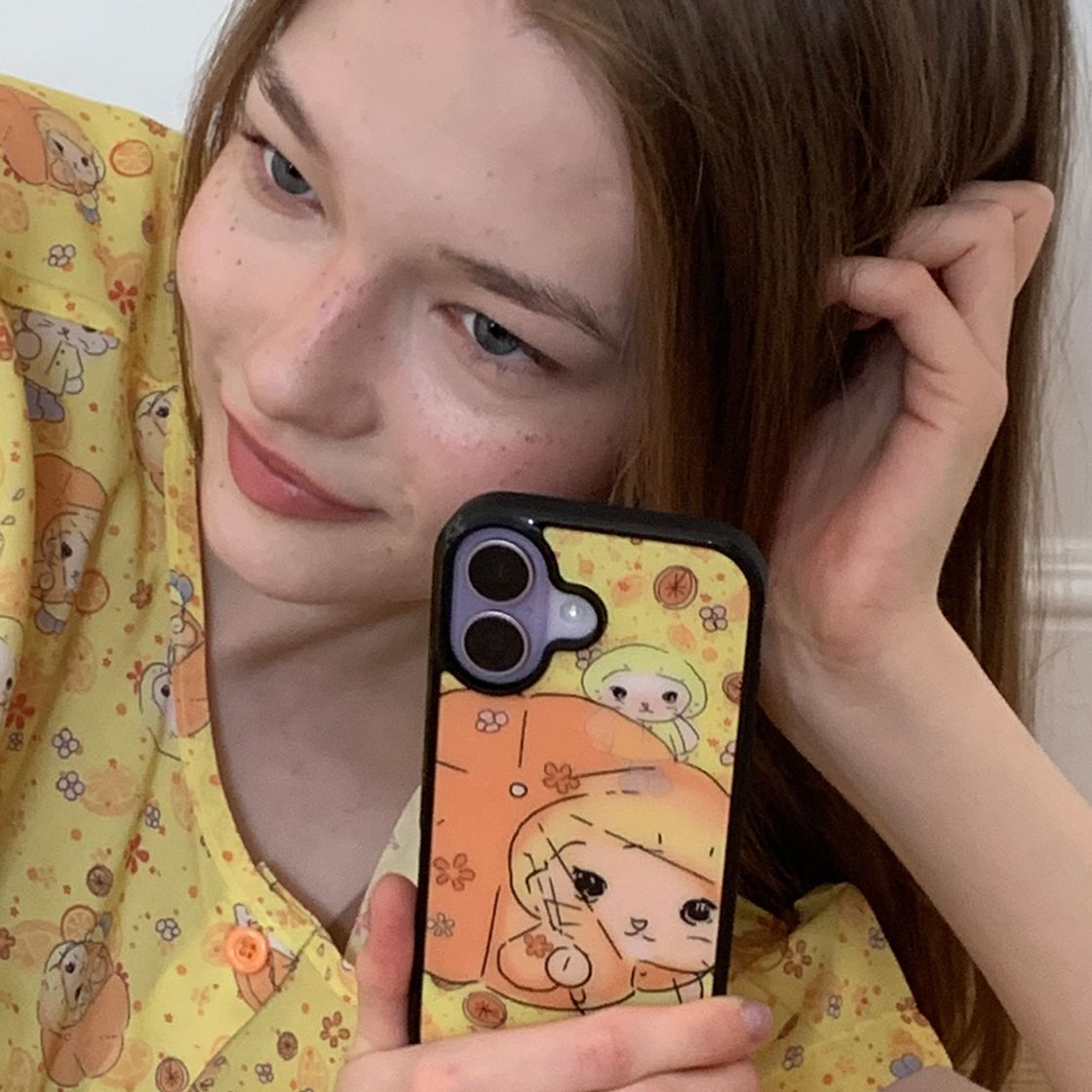 뮤즈무드 오렌지 레인 에폭시 휴대폰 케이스(Musemood Orange Rain Epoxy Phone Case) - 3