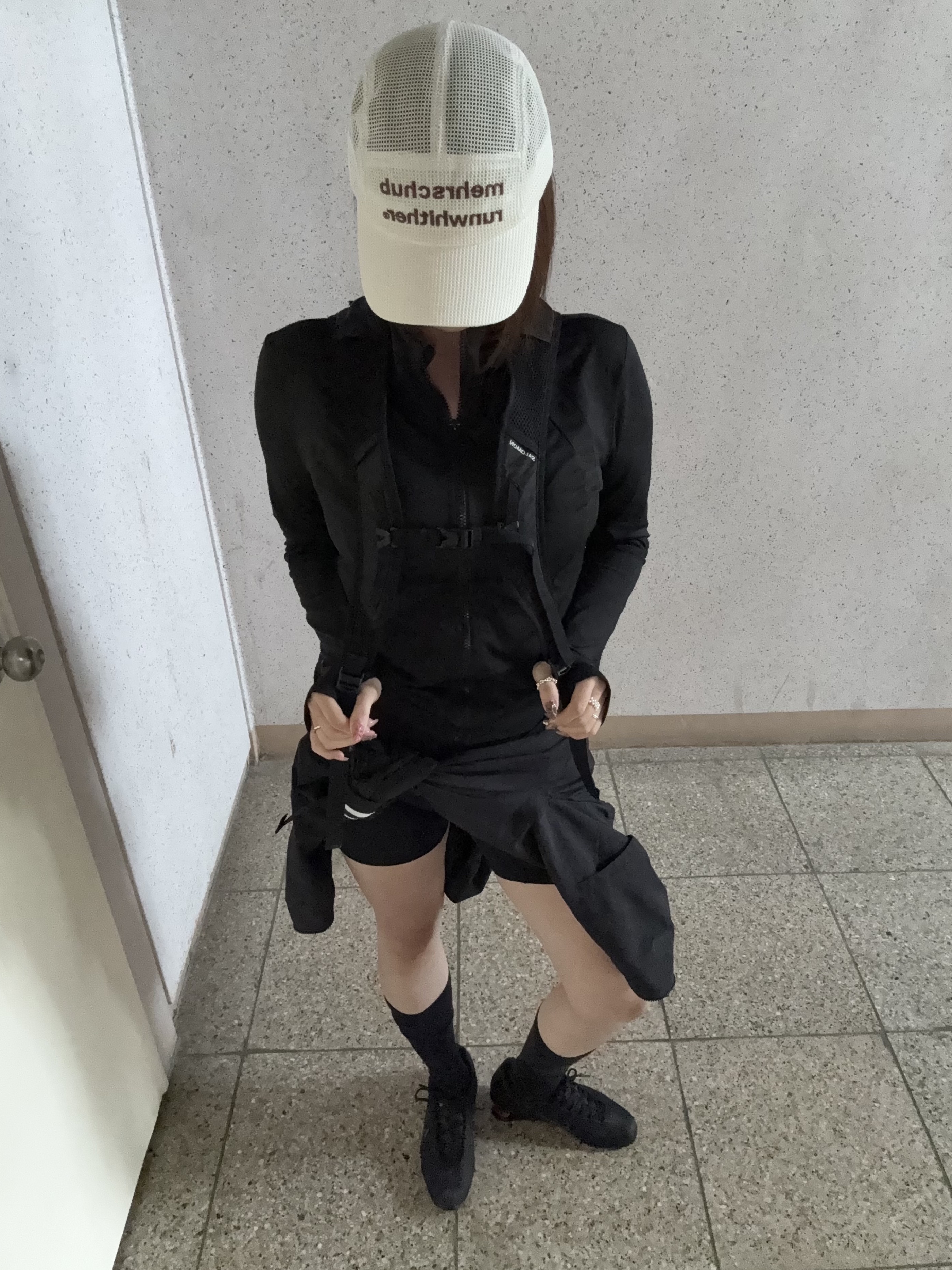 [KREAM 단독] RWR x MEHR Mesh Cap Ivory 착용 스타일 - 7