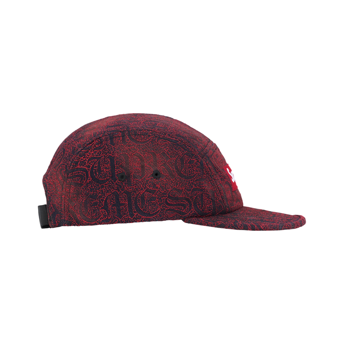 슈프림 스티치드 올드 잉글리쉬 데님 캠프캡 레드 - 26SS(Supreme Stitched Old English Denim Camp Cap Red - 26SS) - 2