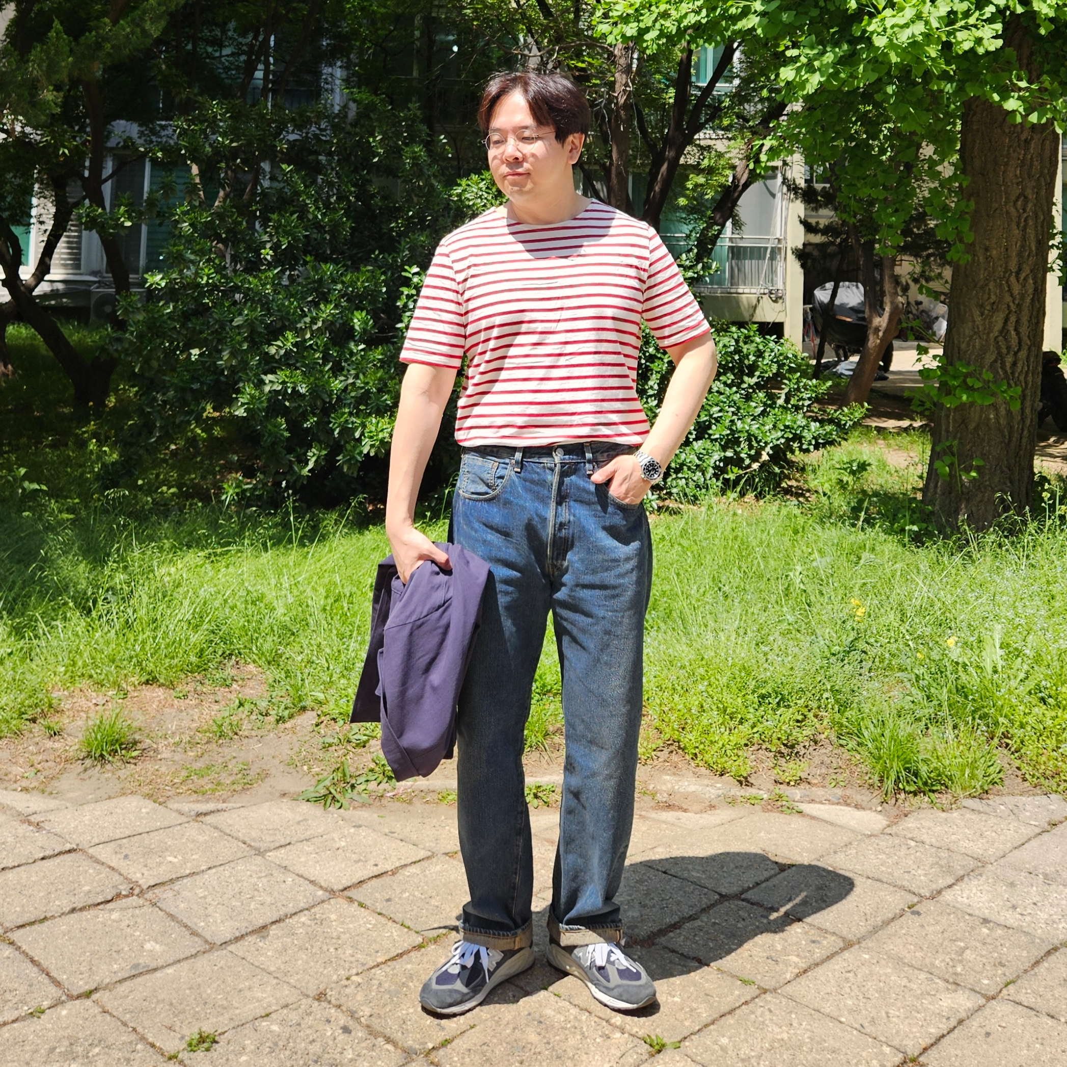 New Balance 990v2 Made in USA Navy, [17% 쿠폰] Saint James Levant Short Sleeve T Shirt Red/White 착용 스타일