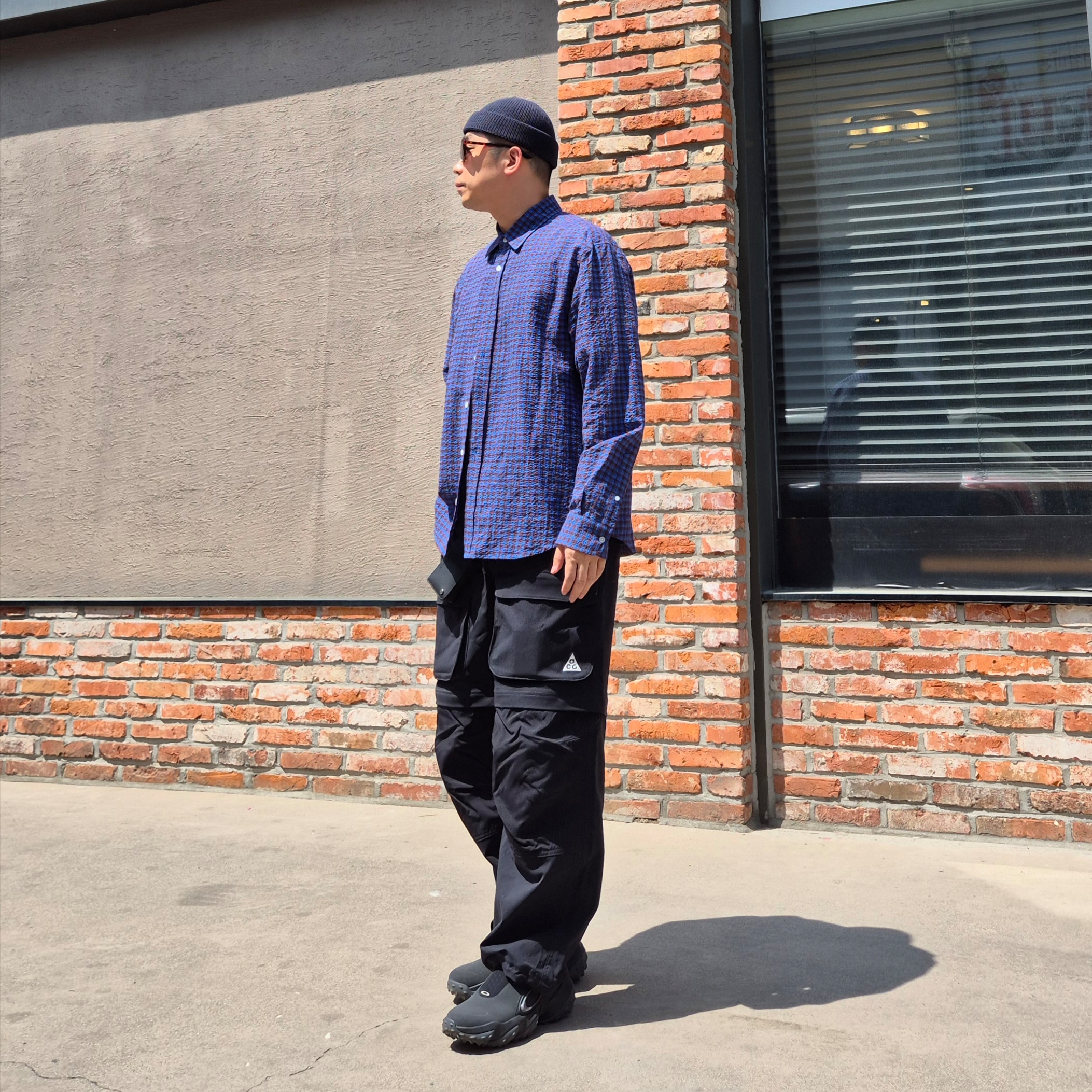Oakley Edge Icon Blackout, Nike ACG Smith Summit Zip Cargo Pants Black Anthracite - Asia 착용 스타일 - 2
