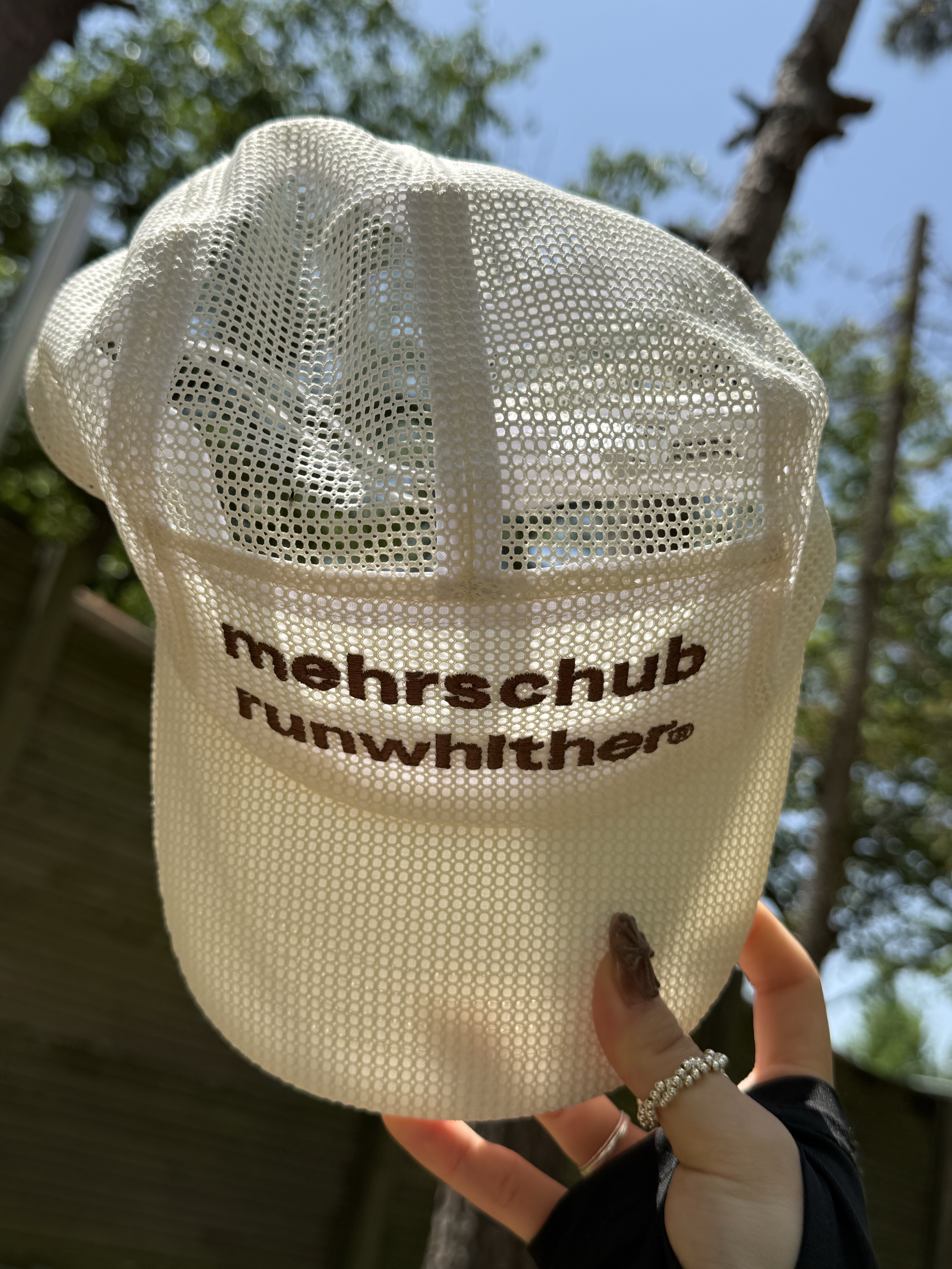 [KREAM 단독] RWR x MEHR Mesh Cap Ivory 착용 스타일 - 6
