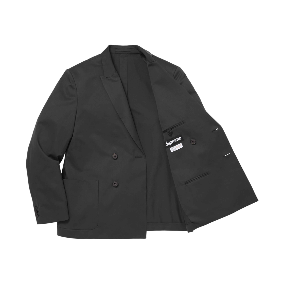 슈프림 씨 아일랜드 코튼 수트 블랙 - 26SS(Supreme Sea Island Cotton Suit Black - 26SS) - 3