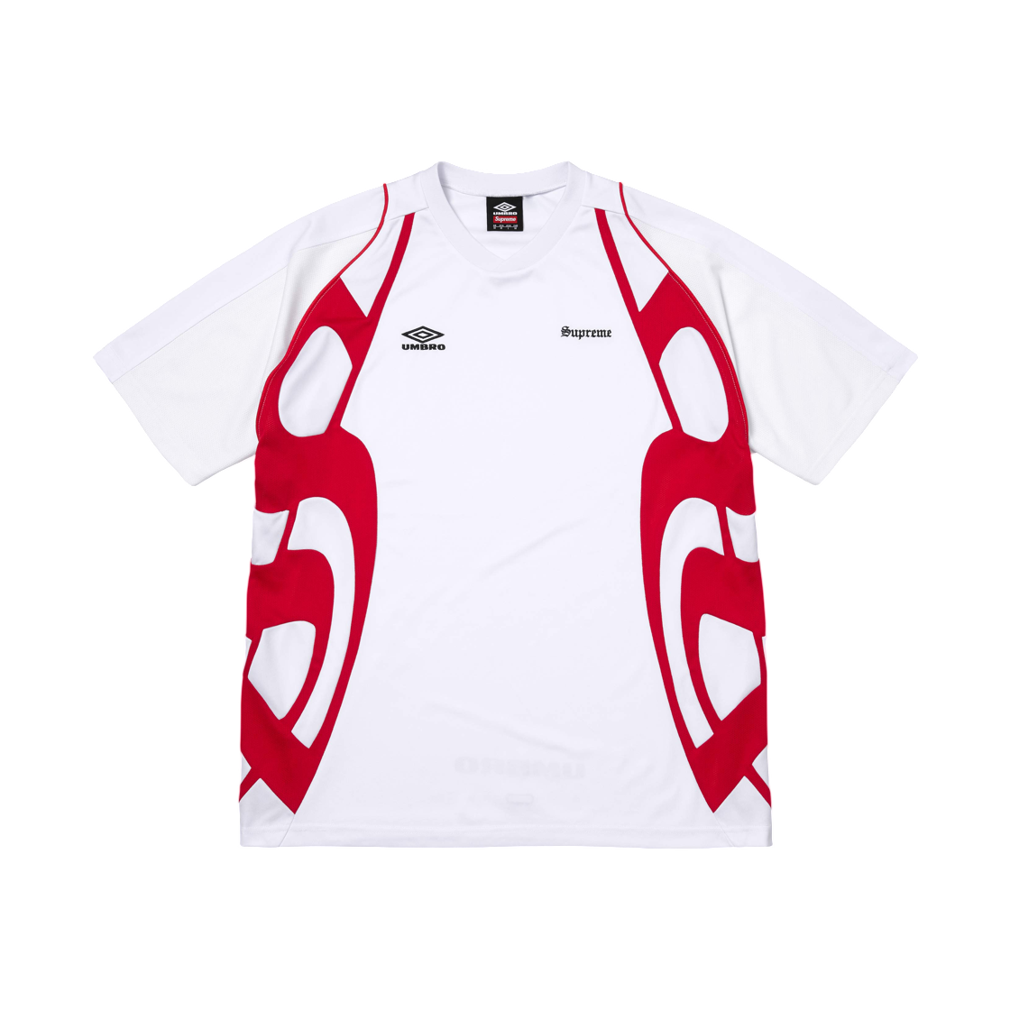 슈프림 x 엄브로 올드 잉글리쉬 사커 저지 화이트 - 26SS(Supreme x Umbro Old English Soccer Jersey White - 26SS) - 1