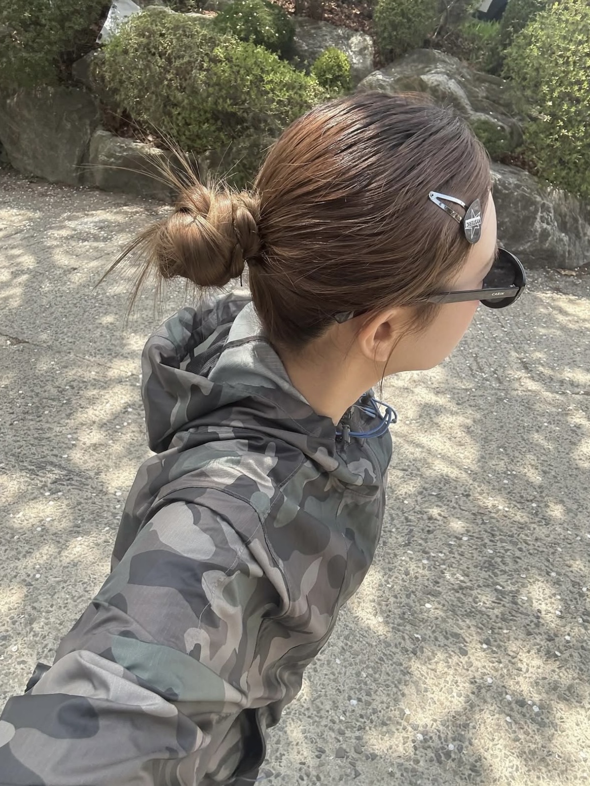 [더블적립] sunlovetour Frame Light Jacket Camo 착용 스타일