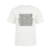 Heavy Rain Vintage Archive Printing T-shirt Cream