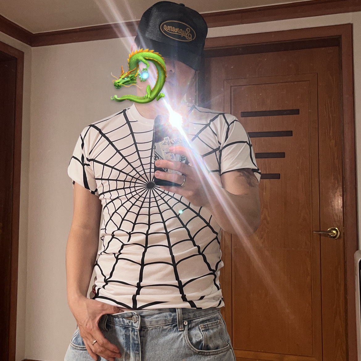 Supreme x Hanes Spider-Man Tagless T-Shirt White (2 Pack) - 26SS 착용 스타일 - 1