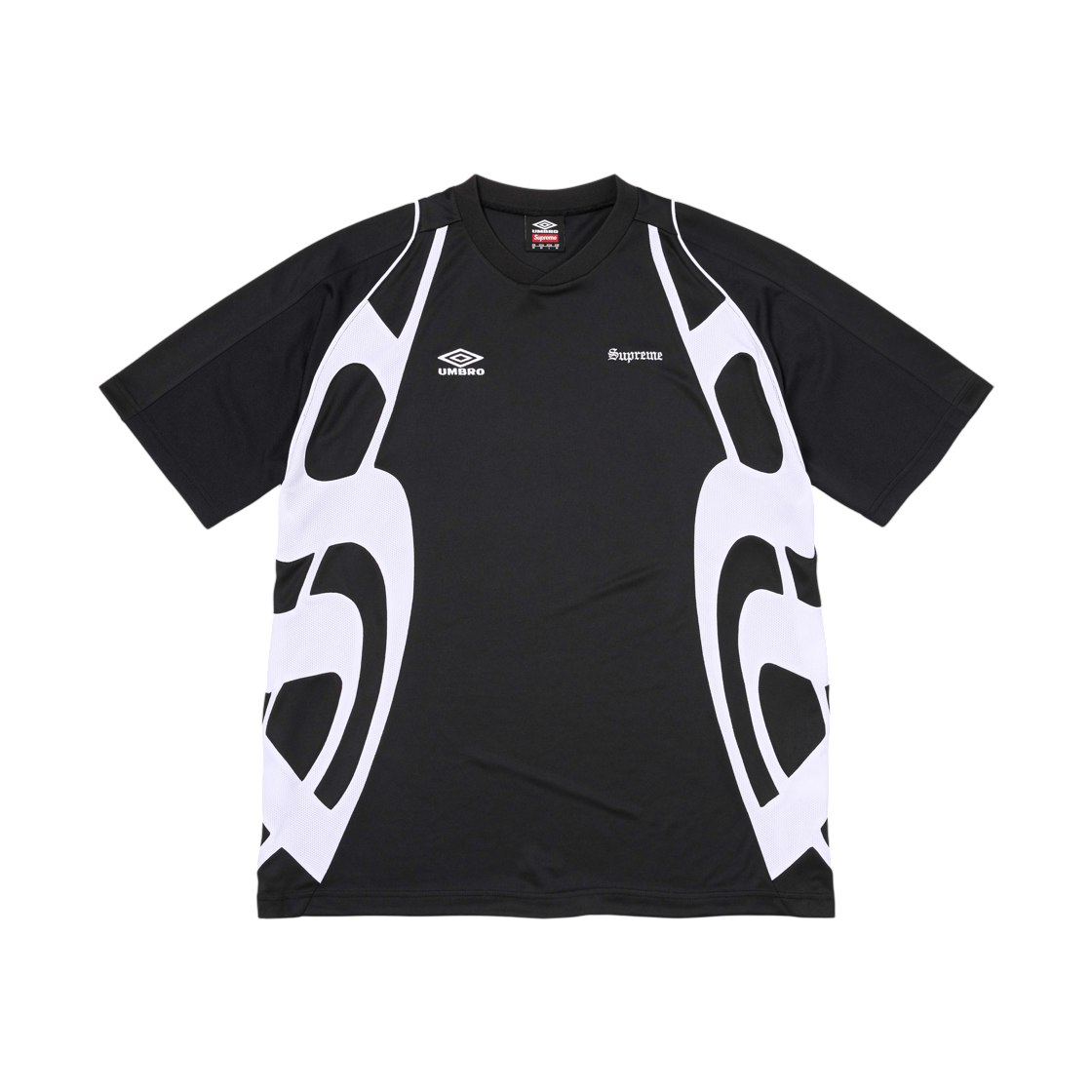 - Supreme x Umbro Old English Soccer Jersey Black - 26SS