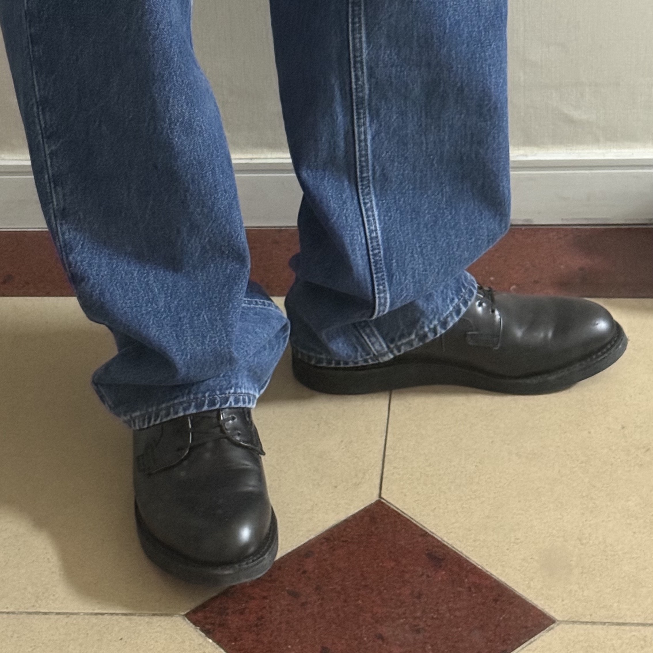 Red Wing Postman 101 Black Chaparral - D 착용 스타일 - 1