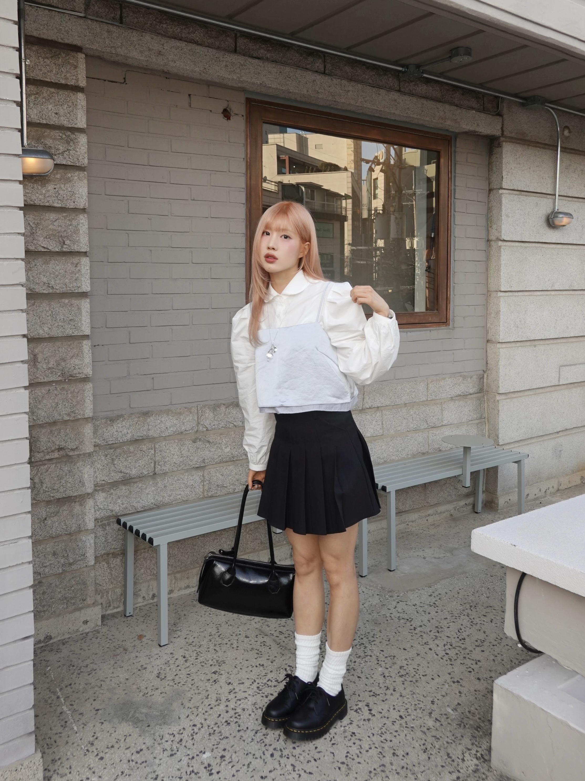 Dr. Martens 1461 Bex Black 착용 스타일 - 3